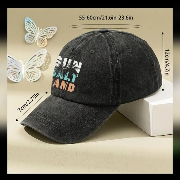 NEW! Blue Baseball cap: SUN SALT SAND - Picture 6 of 7